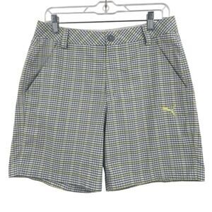 Mens Puma Golf Dry Cell Shorts Size 30 Plaid